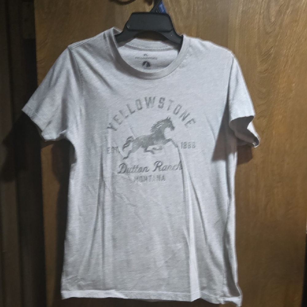 Gray Yellowstone Graphic T-Shirt
